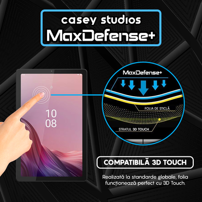 Folie Sticla MaxDefense+ - Lenovo Tab M9 - Clear