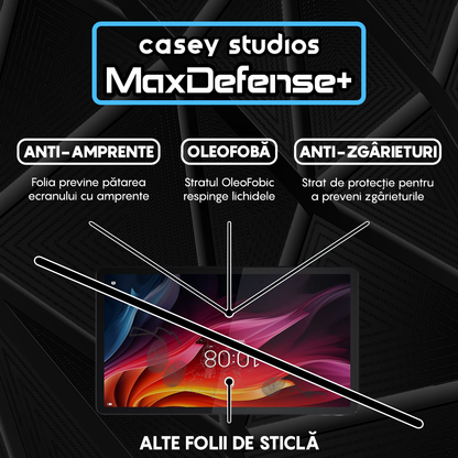 Folie Sticla MaxDefense+ - Lenovo Tab P12 - Clear