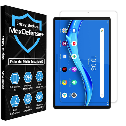 Folie Sticla MaxDefense+ - Lenovo Tab M10 FHD Plus 10.3" (TB-X606/TB-X606F) - Clear