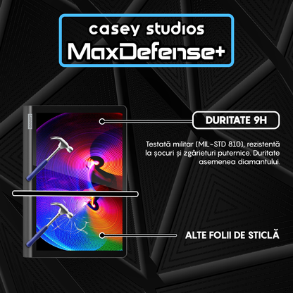 Folie Sticla MaxDefense+ - Lenovo Yoga Smart Tab 10.1" (YT-X705F) - Clear