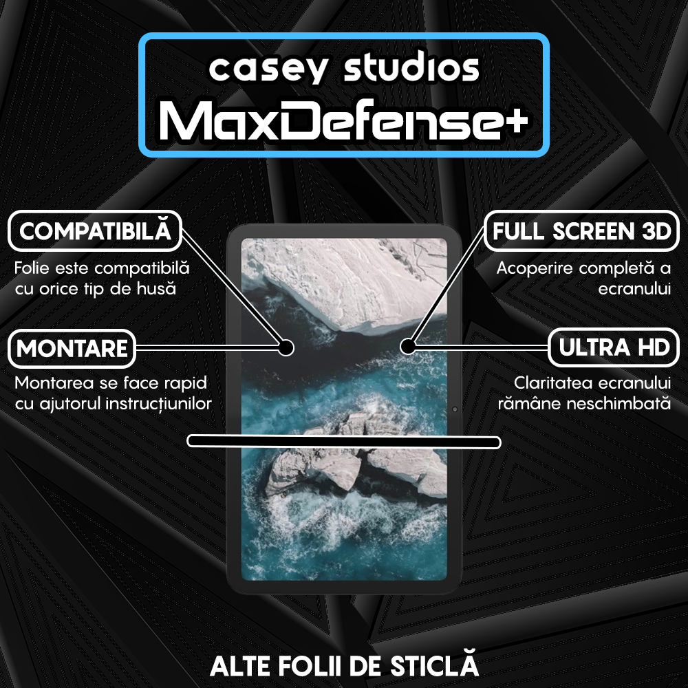Folie Sticla MaxDefense+ - Nokia T20 - Clear