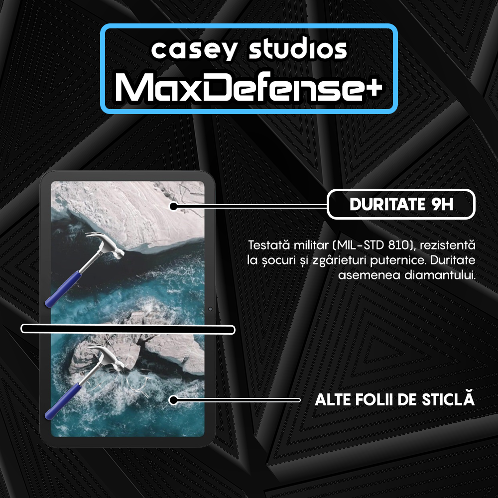 Folie Sticla MaxDefense+ - Nokia T20 - Clear