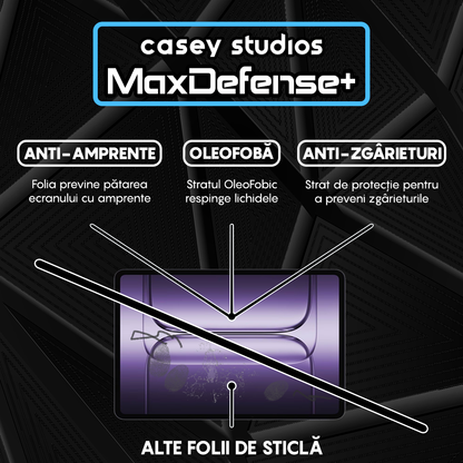 Folie Sticla MaxDefense+ - OnePlus Pad 3 - Clear
