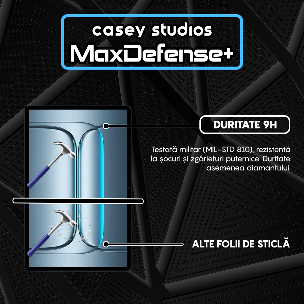 Folie Sticla MaxDefense+ - OnePlus Pad Lite - Clear
