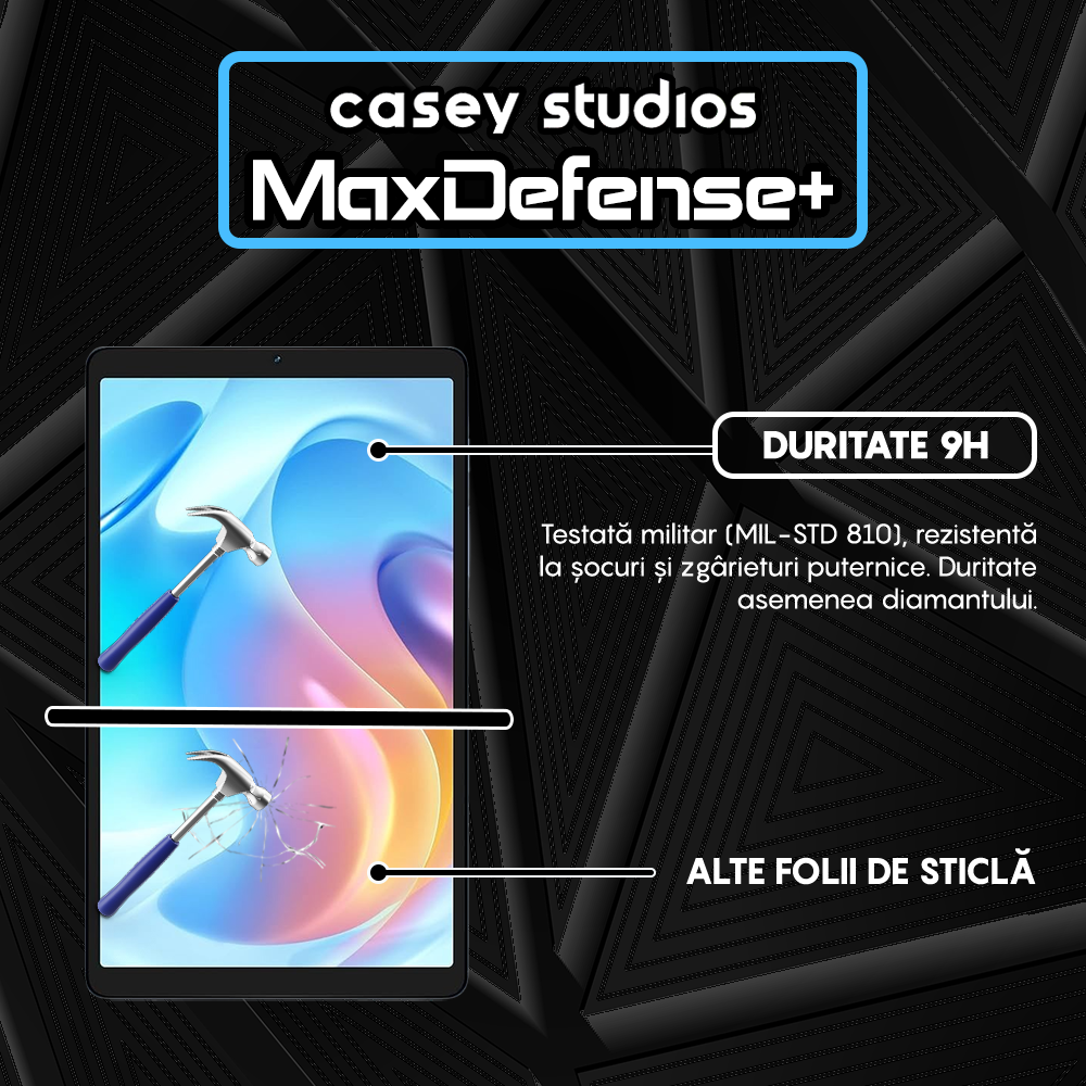 Folie Sticla MaxDefense+ - Realme Pad Mini - Clear
