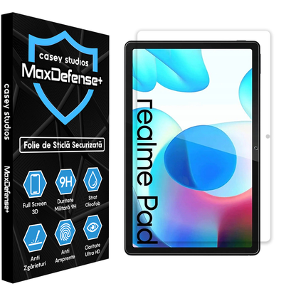 Folie Sticla MaxDefense+ - Realme Pad 10.4" 2021 - Clear