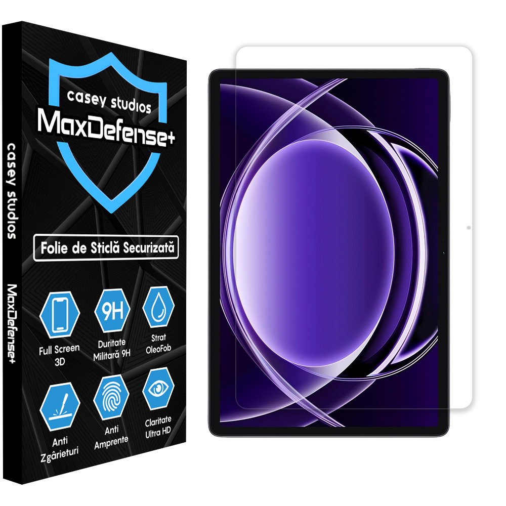 Folie Sticla MaxDefense+ - Realme Pad 2 Lite - Clear