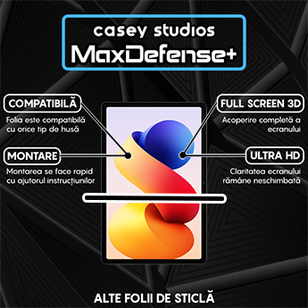 Folie Sticla MaxDefense+ - Xiaomi Redmi Pad 2 Pro 5G - Clear