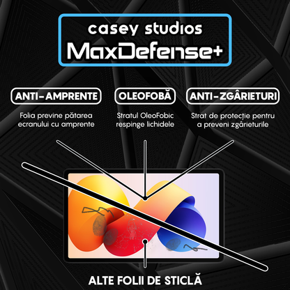 Folie Sticla MaxDefense+ - Xiaomi Redmi Pad 2 Pro 5G - Clear