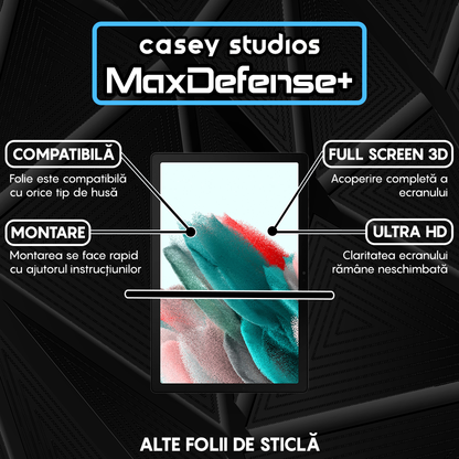 Folie Sticla MaxDefense+ - Samsung Galaxy Tab A8 2021 10.5" (X200/X205) - Clear