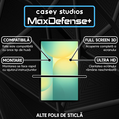 Folie Sticla MaxDefense+ - Samsung Galaxy Tab S10 FE - Clear