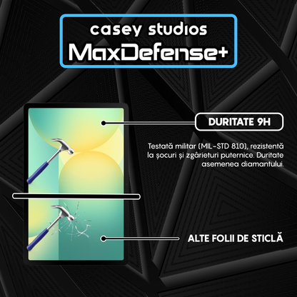 Folie Sticla MaxDefense+ - Samsung Galaxy Tab S10 FE - Clear