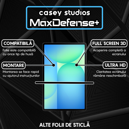 Folie Sticla MaxDefense+ - Samsung Galaxy Tab S10 FE Plus - Clear