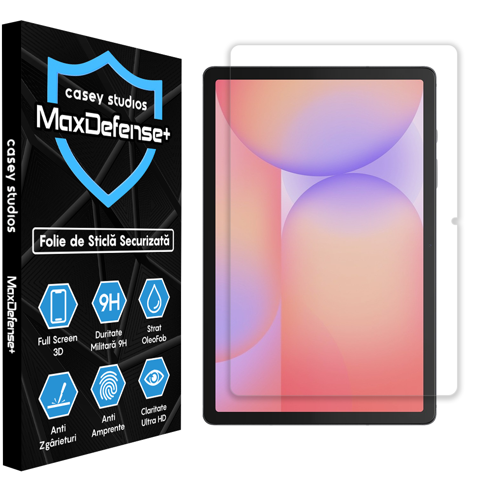 Folie Sticla MaxDefense+ - Samsung Galaxy Tab S10 Lite - Clear