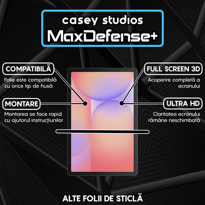 Folie Sticla MaxDefense+ - Samsung Galaxy Tab S10 Lite - Clear