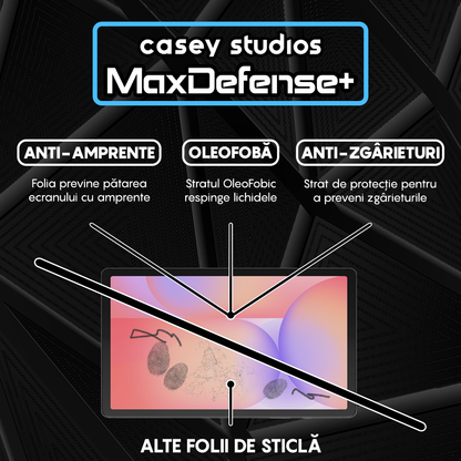 Folie Sticla MaxDefense+ - Samsung Galaxy Tab S10 Lite - Clear