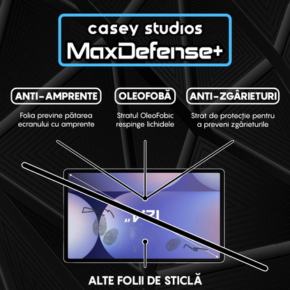 Folie Sticla MaxDefense+ - Samsung Galaxy Tab S10+ - Clear