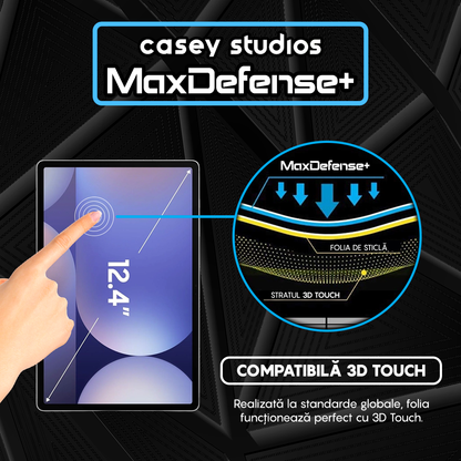 Folie Sticla MaxDefense+ - Samsung Galaxy Tab S10+ - Clear