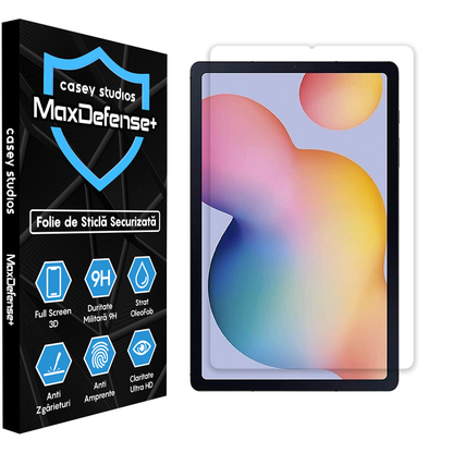 Folie Sticla MaxDefense+ - Samsung Galaxy Tab S6 Lite 2022 10.4" (P610/P613/P615/P619) - Clear