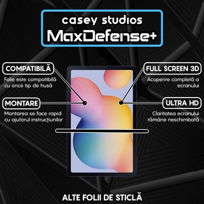 Folie Sticla MaxDefense+ - Samsung Galaxy Tab S6 Lite 2022 10.4" (P610/P613/P615/P619) - Clear