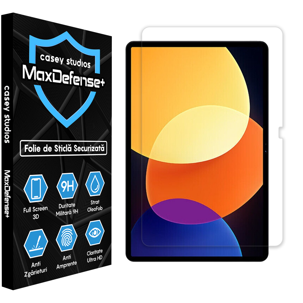 Folie Sticla MaxDefense+ - Xiaomi Pad 6 Pro/6 - Clear