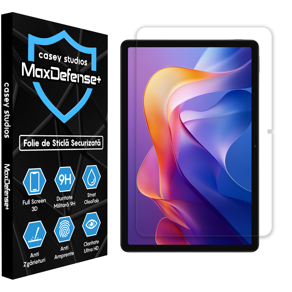 Folie Sticla MaxDefense+ - Xiaomi Redmi Pad 2 4G - Clear