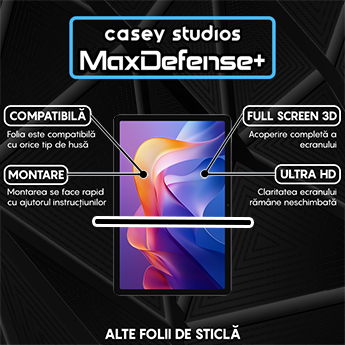 Folie Sticla MaxDefense+ - Xiaomi Redmi Pad 2 4G - Clear