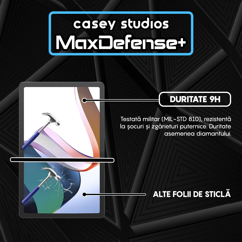 Folie Sticla MaxDefense+ - Xiaomi Redmi Pad - Clear