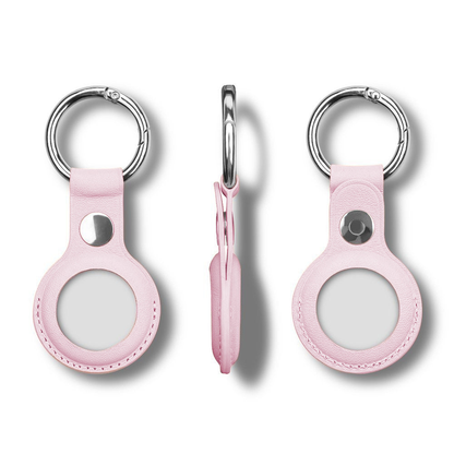 Husa Leather - AirTag - Roz