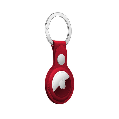 Husa Leather - AirTag - Red