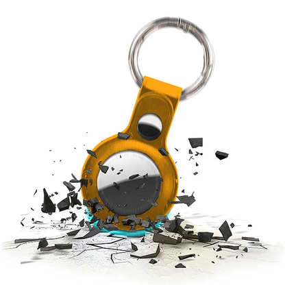 Husa Leather - AirTag - Yellow