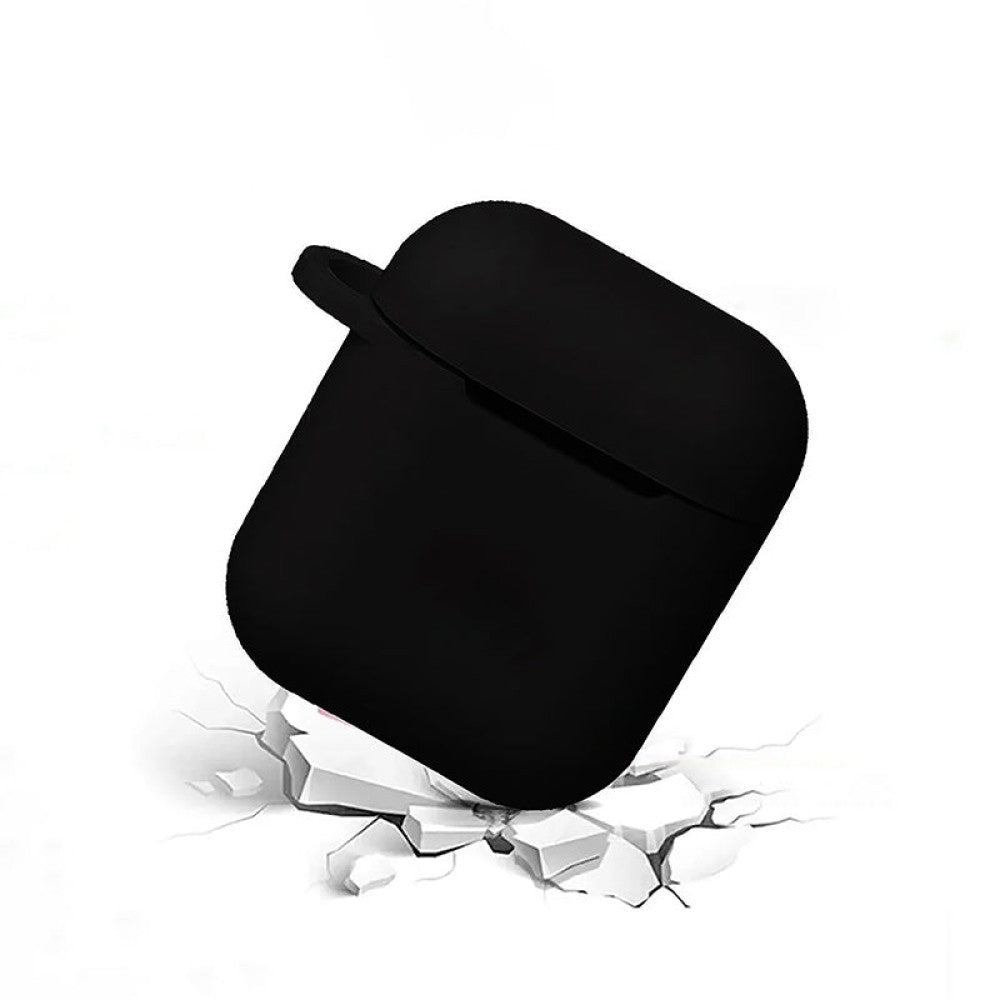 Husa Soft Silicone - AirPods 1/2 - Negru