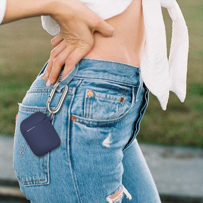 Husa Soft Silicone - AirPods 1/2 - Albastru