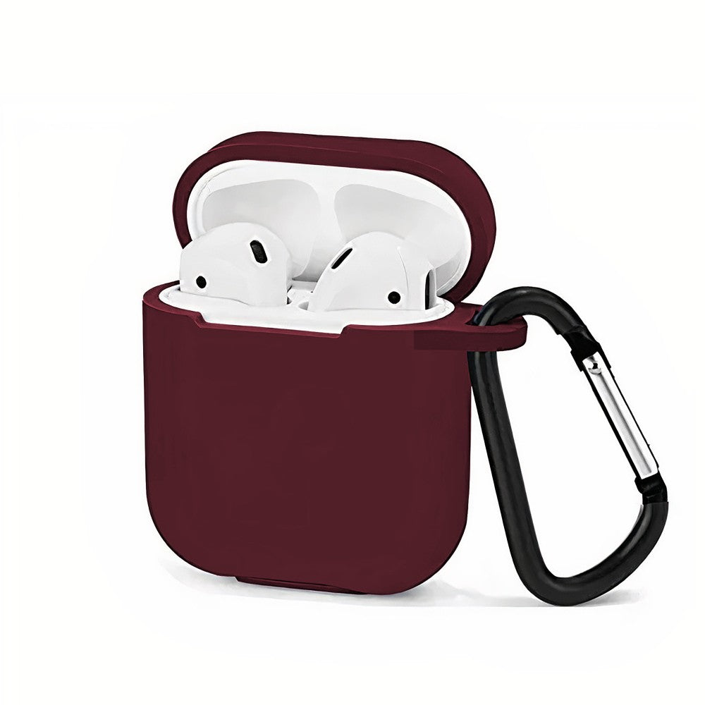 Husa Soft Silicone - AirPods 1/2 - Burgundy