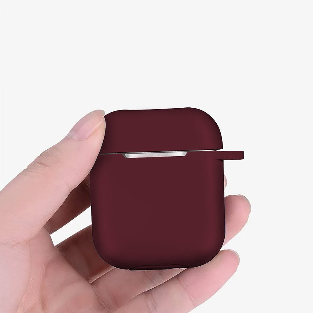 Husa Soft Silicone - AirPods 1/2 - Burgundy