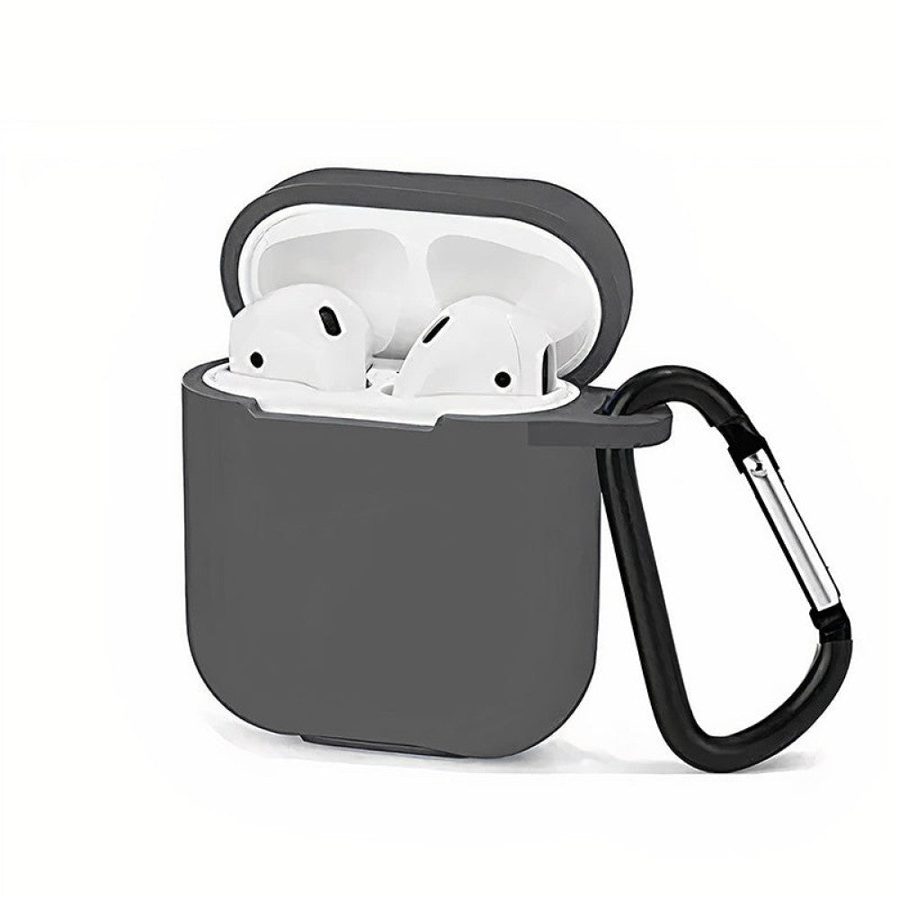 Husa Soft Silicone - AirPods 1/2 - Dark Gray