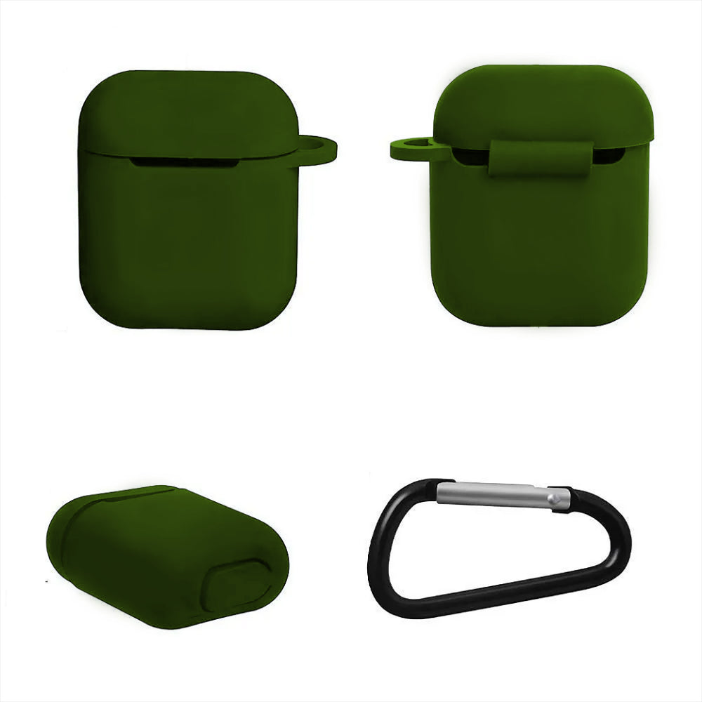Husa Soft Silicone - AirPods 1/2 - Dark Green