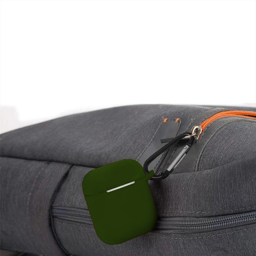 Husa Soft Silicone - AirPods 1/2 - Dark Green
