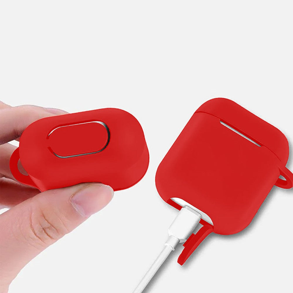 Husa Soft Silicone - AirPods 1/2 - Red