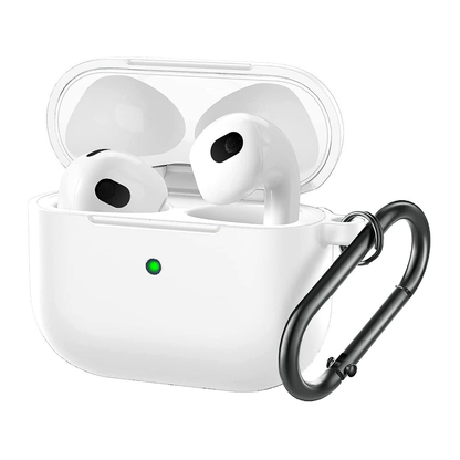 Husa Soft Silicone - AirPods 3 - Alb