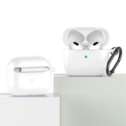 Husa Soft Silicone - AirPods 3 - Alb