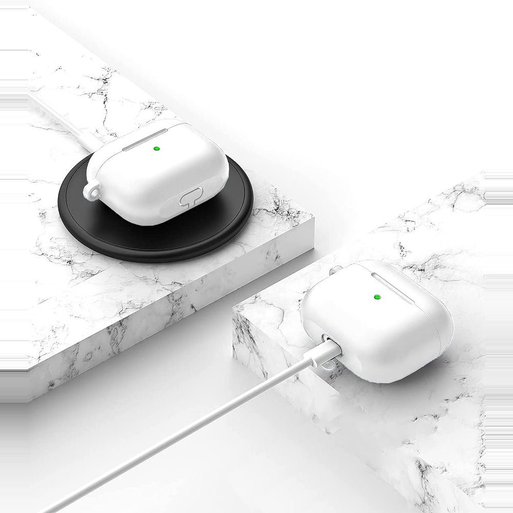 Husa Soft Silicone - AirPods 3 - Alb