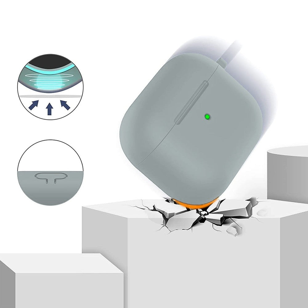 Husa Soft Silicone - AirPods 3 - Light Gray