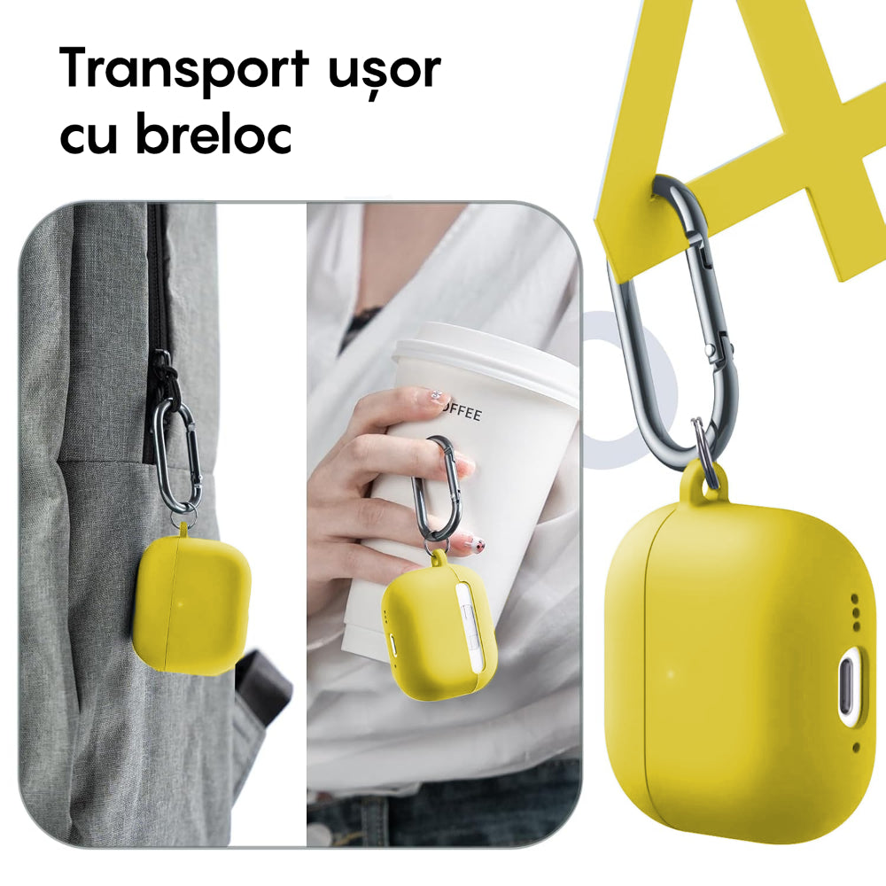 Husa Soft Silicone - AirPods 4 - Galben