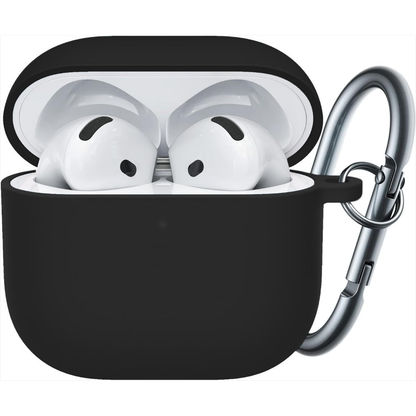 Husa Soft Silicone - AirPods 4 - Negru