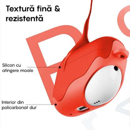 Husa Soft Silicone - AirPods 4 - Rosu