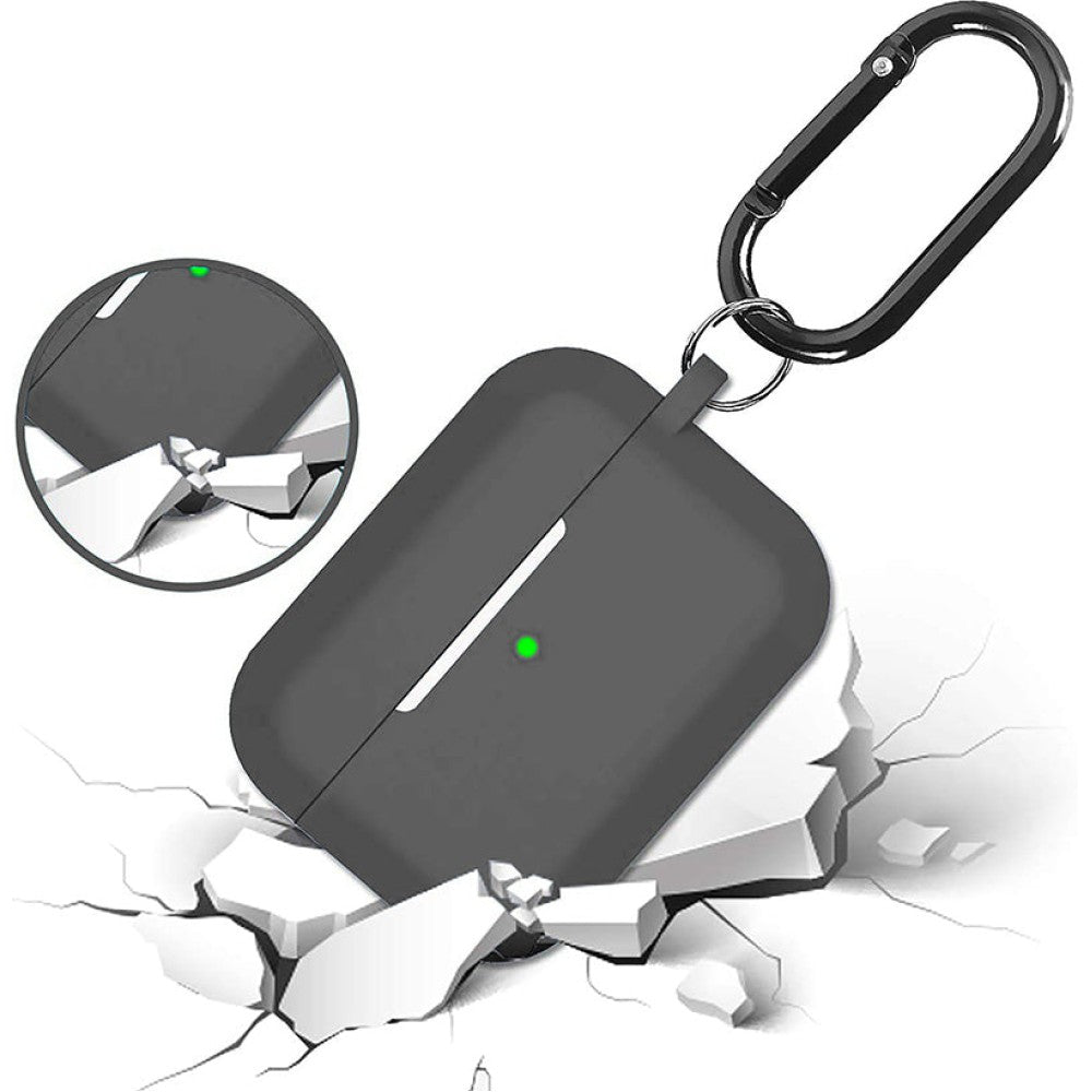 Husa Soft Silicone - AirPods Pro 1/2 - Dark Gray