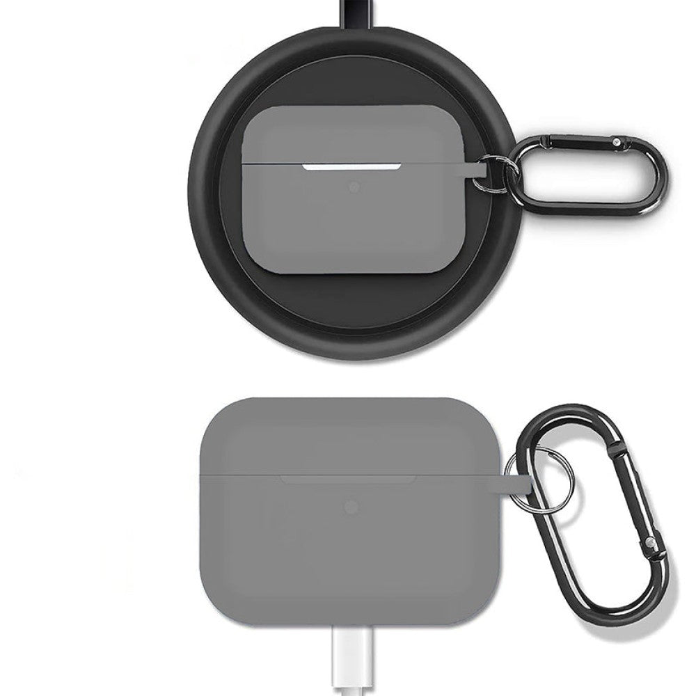 Husa Soft Silicone - AirPods Pro 1/2 - Dark Gray