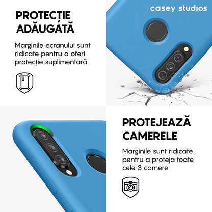 Husa Soft Silicone - Huawei P30 Lite/P30 Lite New Edition - Cadet Blue