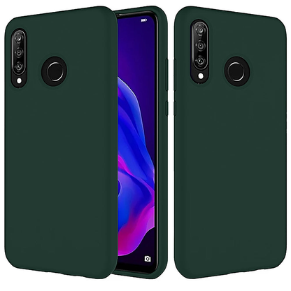 Husa Soft Silicone - Huawei P30 Lite/P30 Lite New Edition - Dark Marine Green